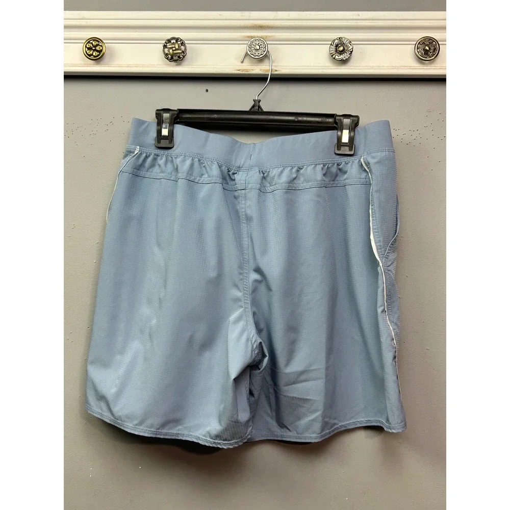 Hurley‎ Shorts Mens Large Blue Ripstop Athletic Performance Drawstring Pockets